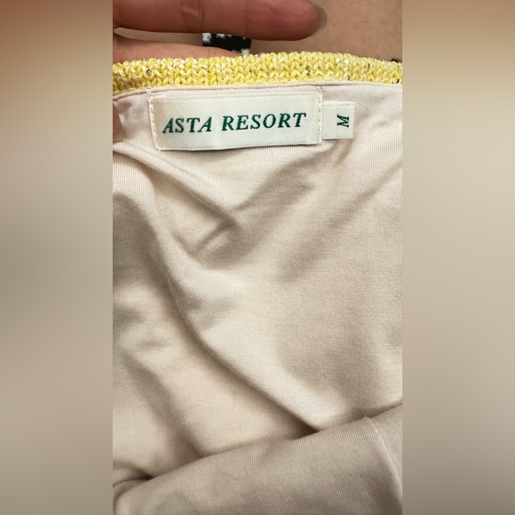 Asta Resort Delilah Mini Dress - Butter Yellow Sequin - Picture 11 of 13